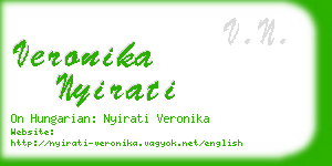 veronika nyirati business card